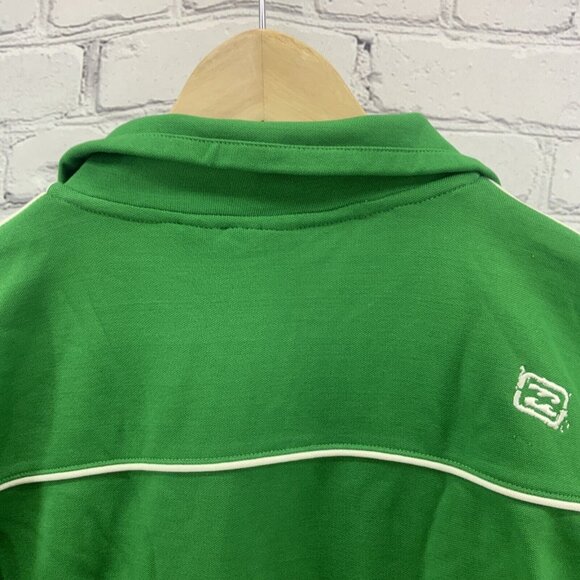 Vintage Billabong Mens Sz M Track Jacket Green Full Zip With Pockets - Picture 6 of 12